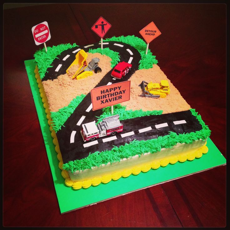 Construction Birthday Cake Idea Construction Birthday Cake Idea