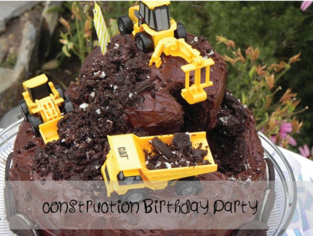 Construction Birthday Party Cake Construction Birthday Party Cake