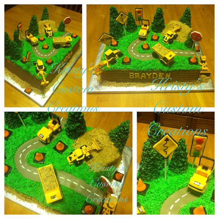 Construction Birthday Sheet Cake