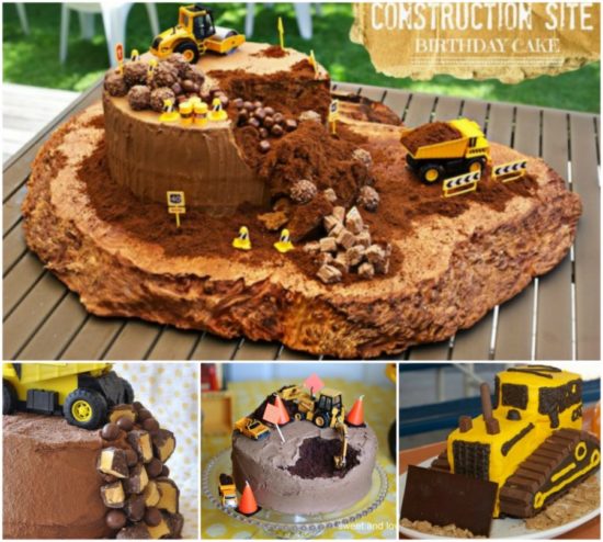 Construction Site Birthday Cake