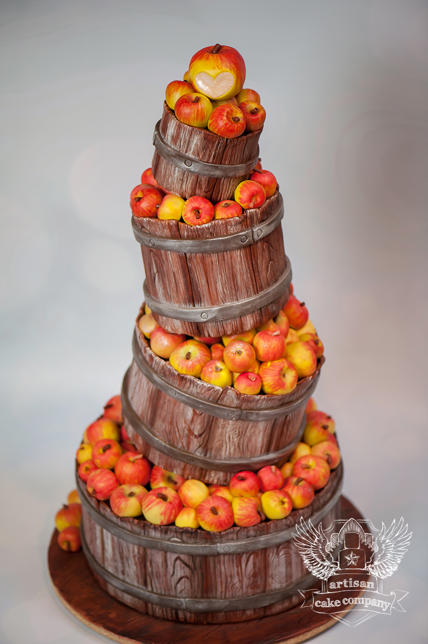Country Wedding Barrel Cake Country Wedding Barrel Cake