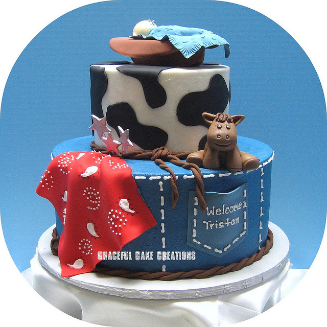 Cowboy Baby Shower Cake Cowboy Baby Shower Cake