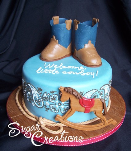 Cowboy Baby Shower Cake Cowboy Baby Shower Cake