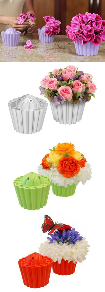 10 Photos of Cupcakes With Mini Flower Vase For Centerpieces 10 Photos of Cupcakes With Mini Flower Vase For Centerpieces