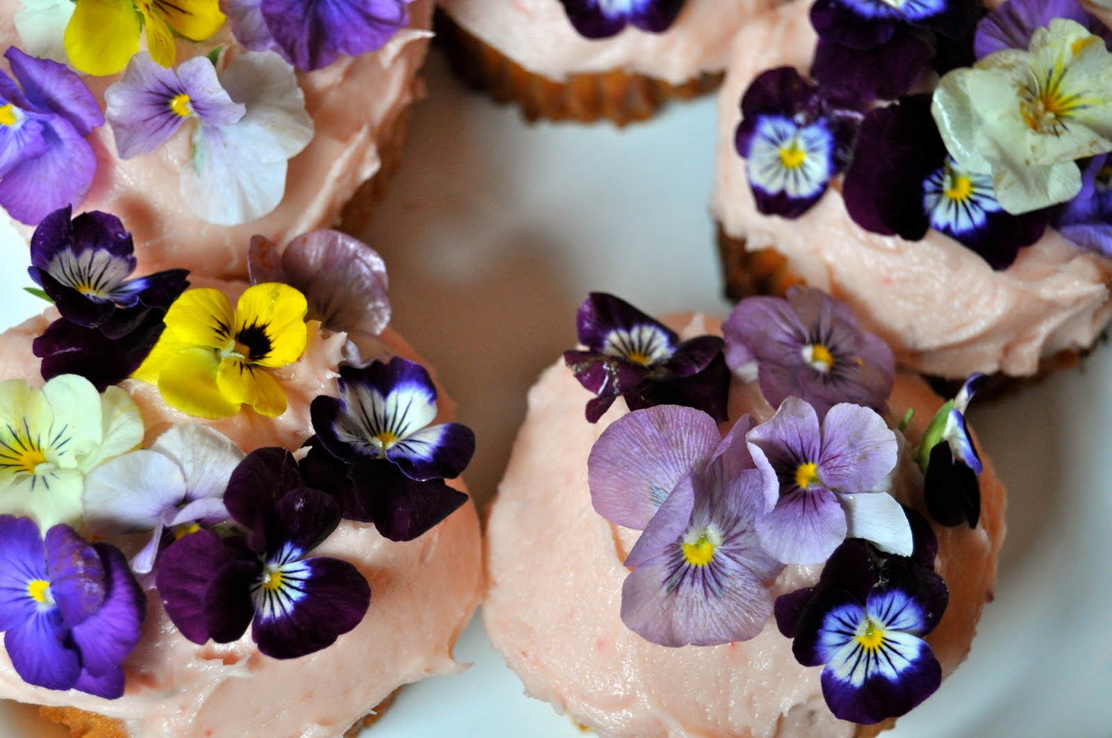7 Photos of Edible Small Flowers For Cupcakes