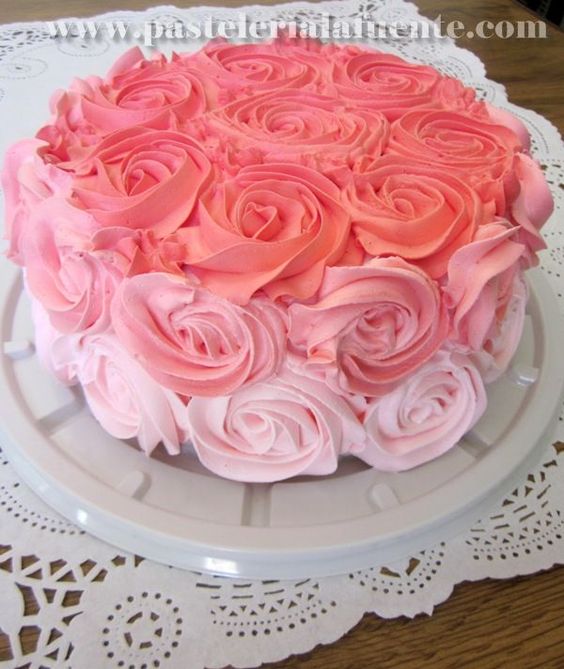 Decoracion De Pasteles Con Flores