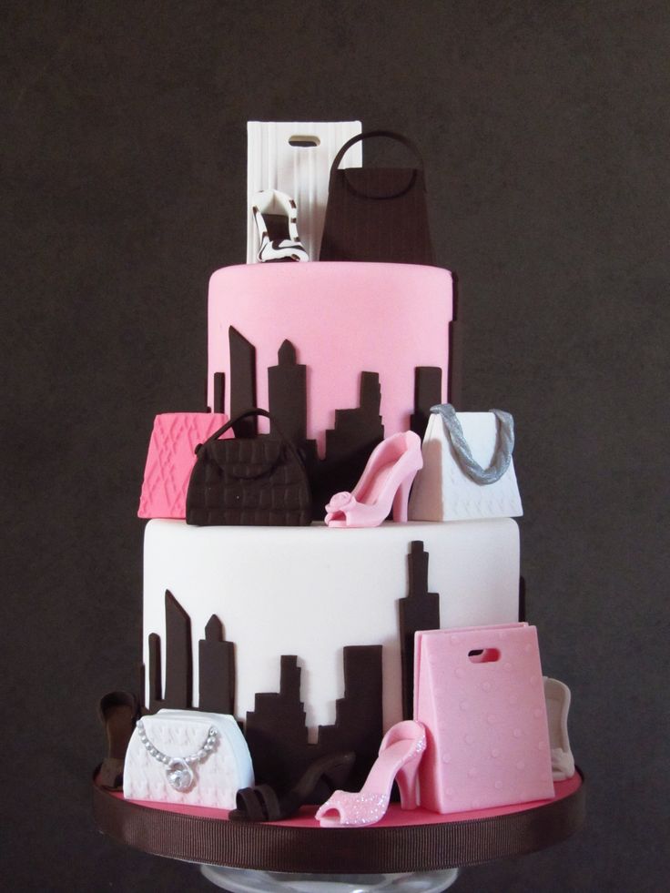 Designer Birthday Shopping Cake Designer Birthday Shopping Cake