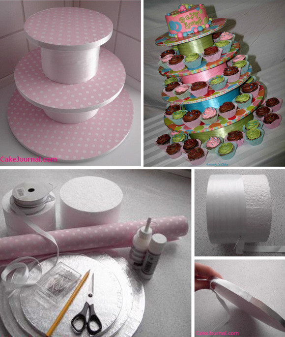 DIY Cupcake Stand Idea DIY Cupcake Stand Idea