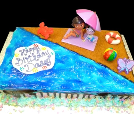 Dora Beach Fun Cake Dora Beach Fun Cake