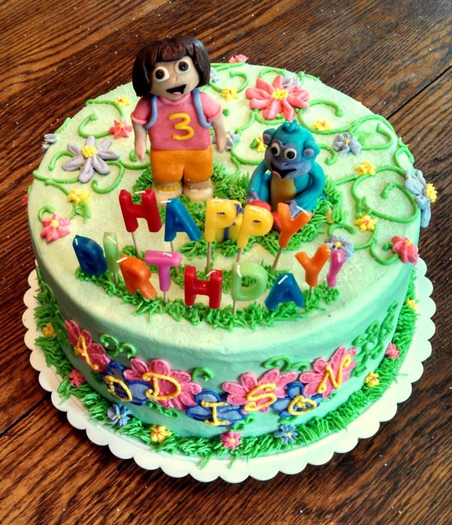 Dora the Explorer Happy Birthday Cakes