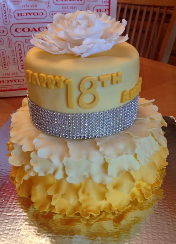 Elegant Birthday Cakes for 18th