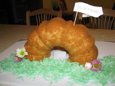 Empty Tomb Cake Easter