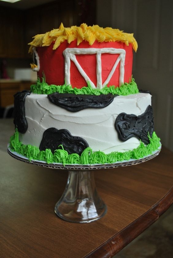 Farm Birthday Party Cake