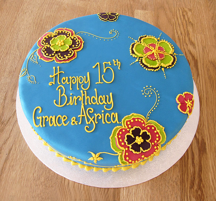 Flower Cake Pattern Flower Cake Pattern