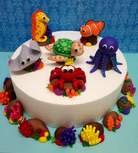 Fondant Animals Cake Toppers