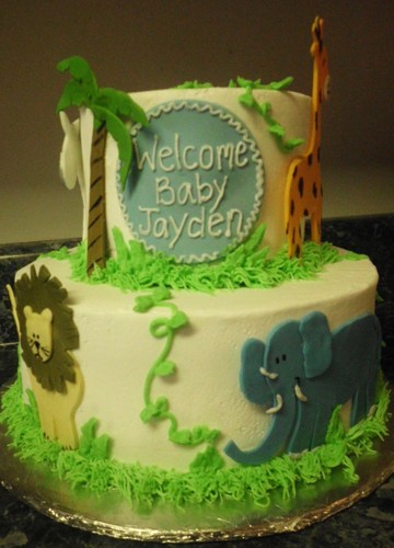 Fondant Jungle Animal Cake Toppers