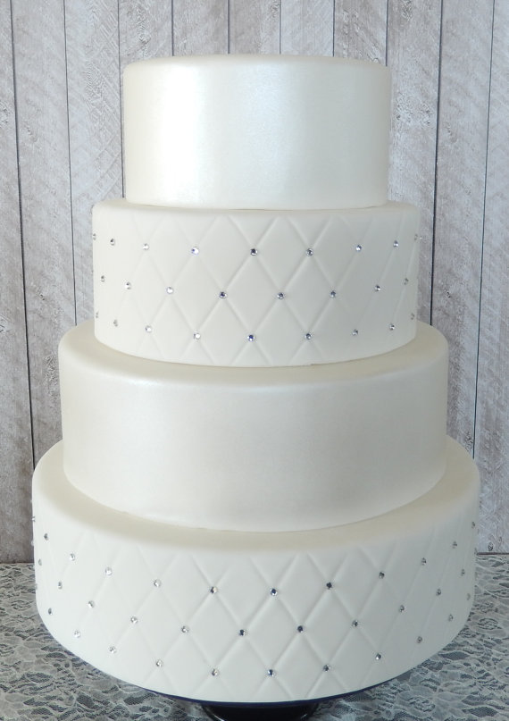 Fondant Wedding Cake Four Tiers