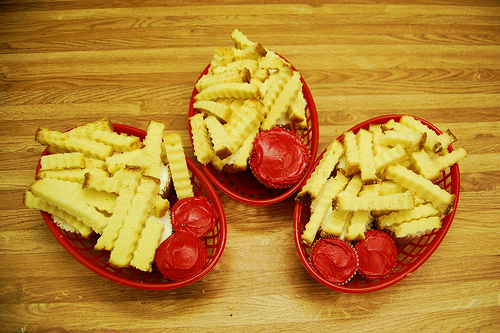 French Fry Cupcakes French Fry Cupcakes