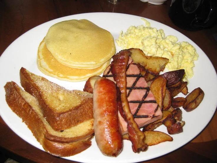 French Toast Bacon Eggs Pancakes and Sausage French Toast Bacon Eggs Pancakes and Sausage