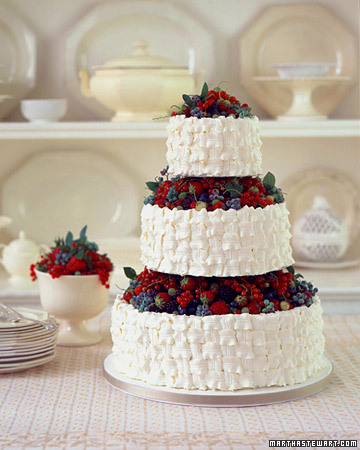 Fresh Berry Wedding Cake