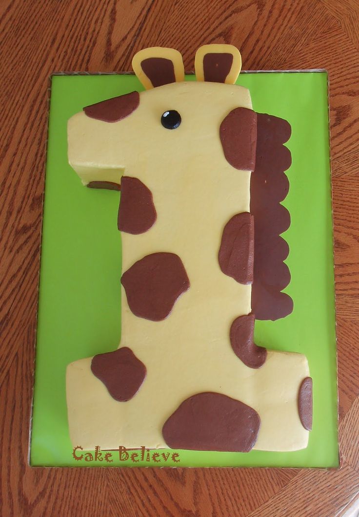 Giraffe First Birthday Cake Idea