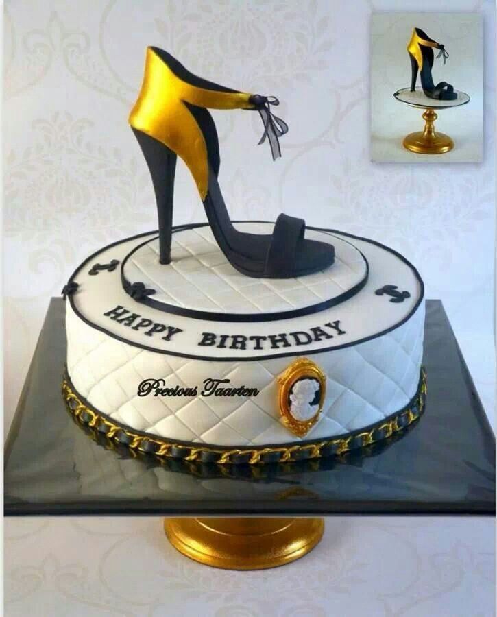 Happy Birthday Shoe Cake with Shoes