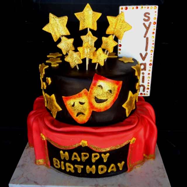Happy Birthday Theater Cake