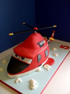 Helicopter Birthday Cake Helicopter Birthday Cake
