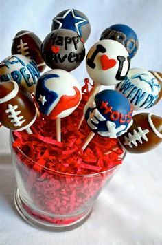 Houston Texans Cake Pops