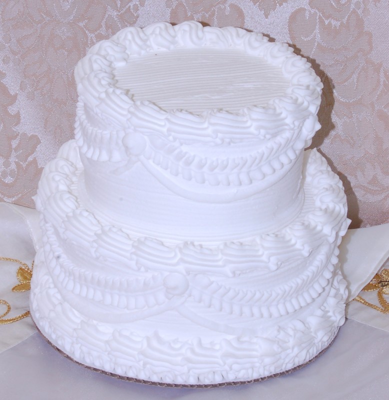 Image of 12 Inch Two Tier Wedding Cake