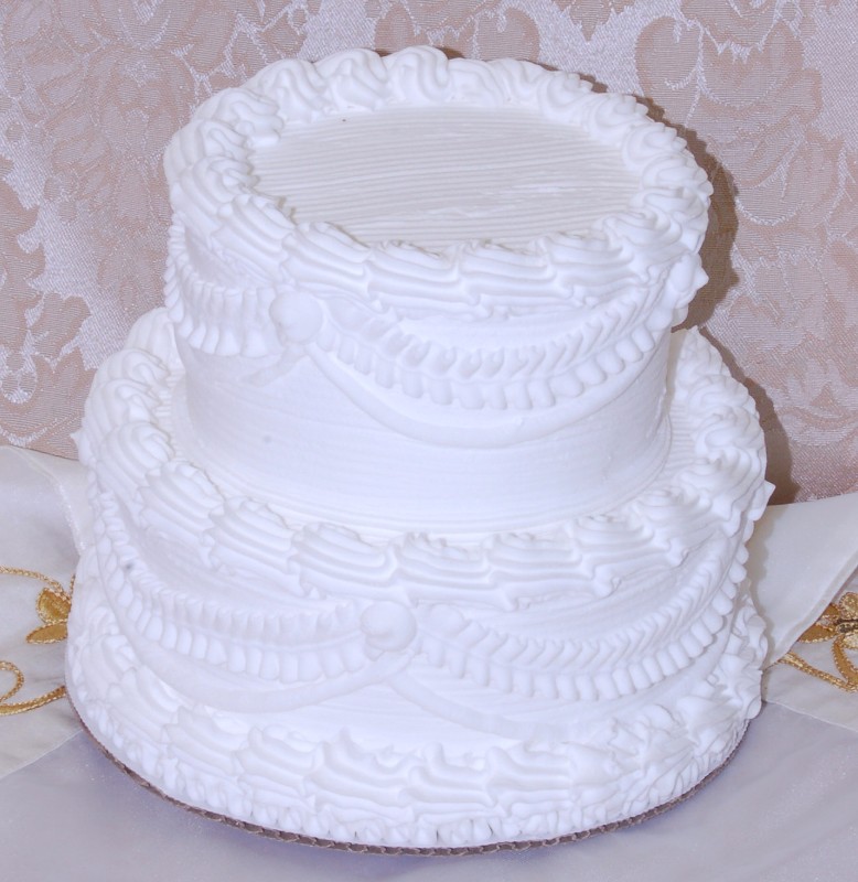 Image of 12 Inch Two Tier Wedding Cake