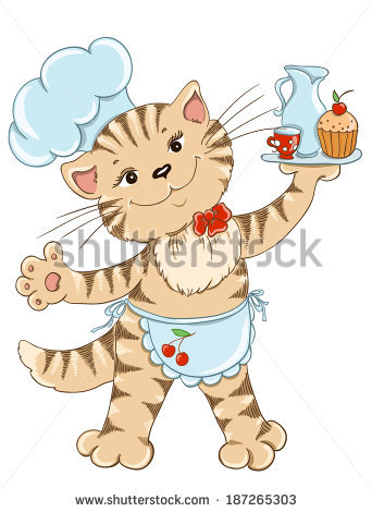 Images of Cartoon Cats with Cupcake Images of Cartoon Cats with Cupcake