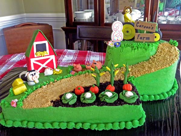 John Deere Farm Birthday Cake