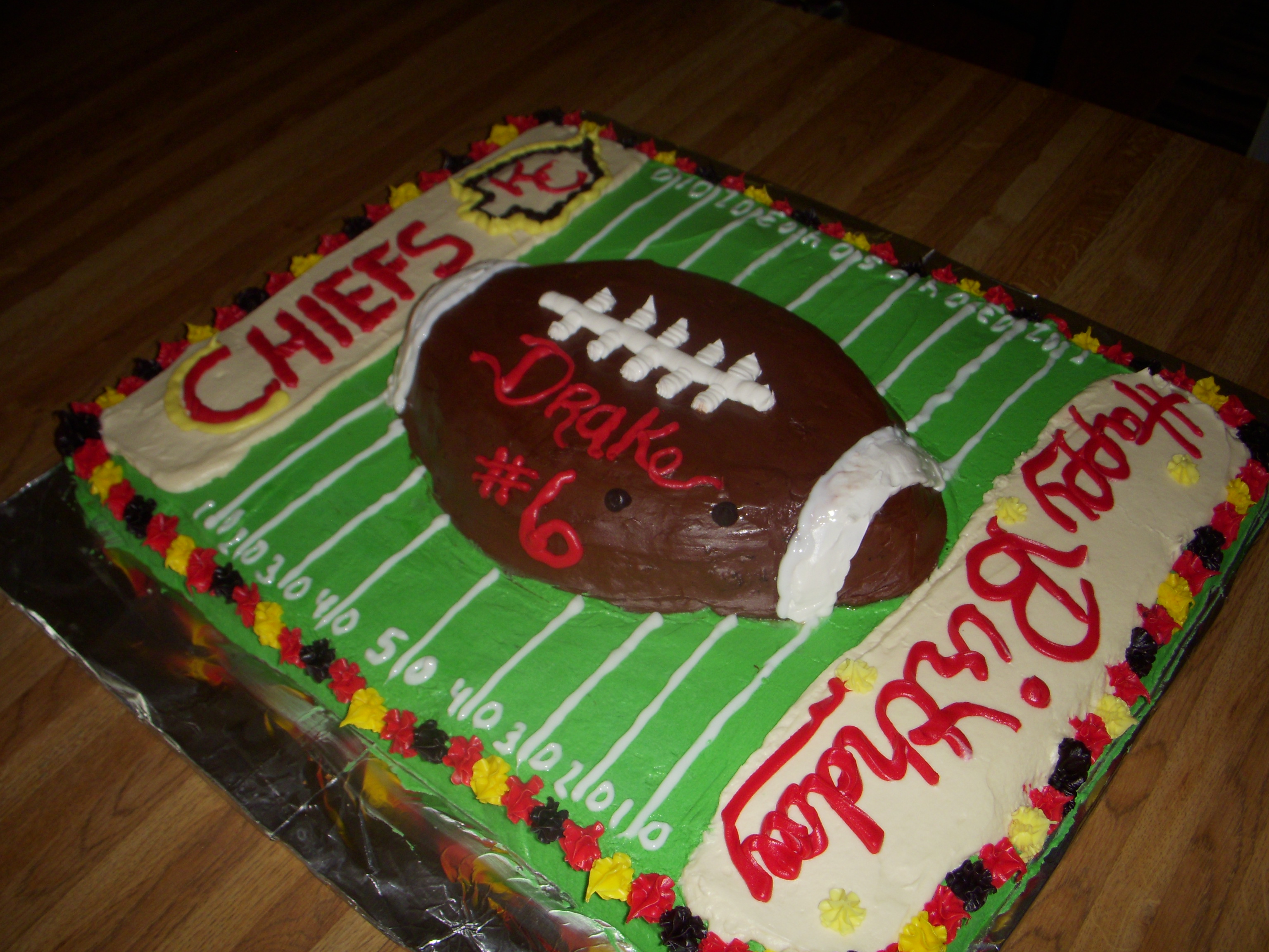 Kansas City Chiefs Birthday Cake