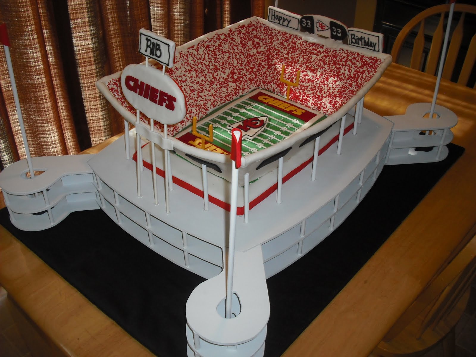 Kansas City Chiefs Football Birthday Cakes