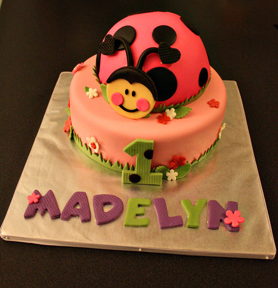 Ladybug Fondant Cake Topper