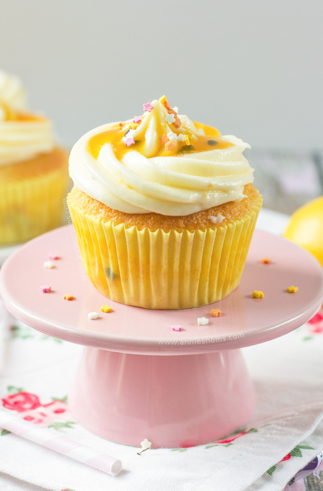 Lemon and Passion Fruit Cupcakes