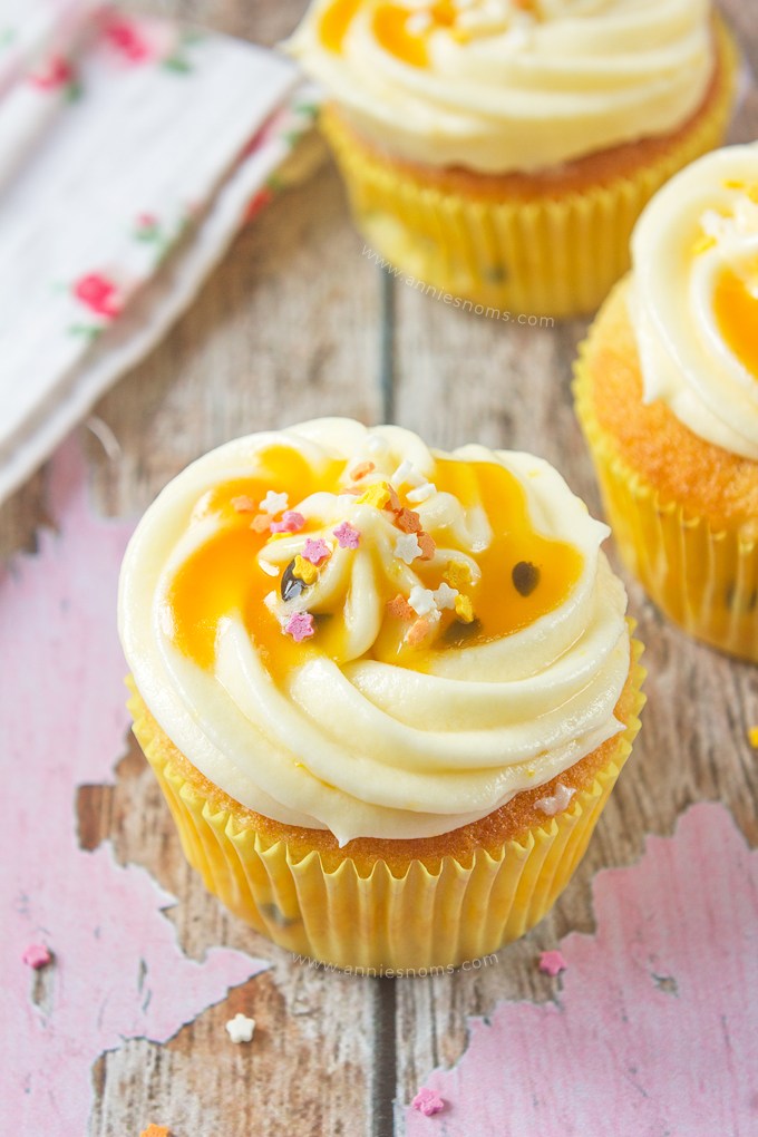 Lemon and Passion Fruit Cupcakes