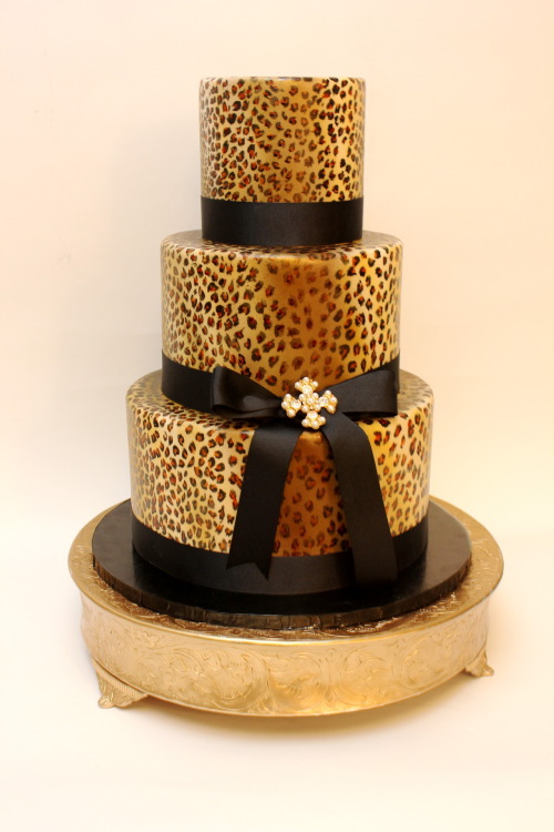 Leopard Wedding Cake