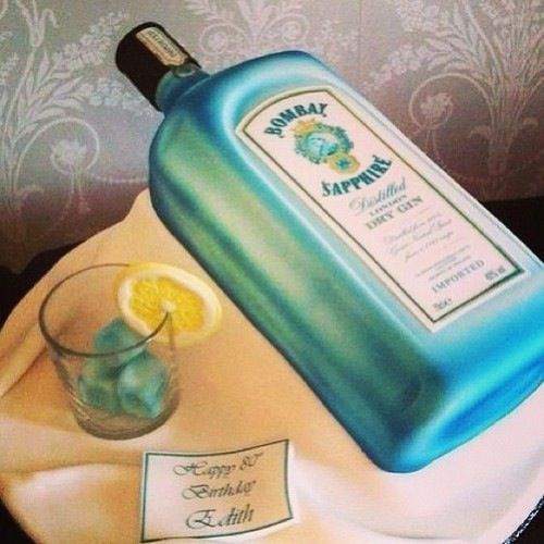 Liquor Bottle Birthday Cake