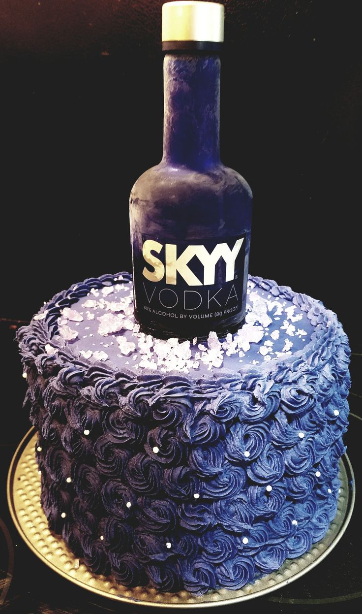 Liquor Bottle Birthday Cake