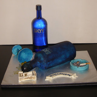 Liquor Bottle Birthday Cake