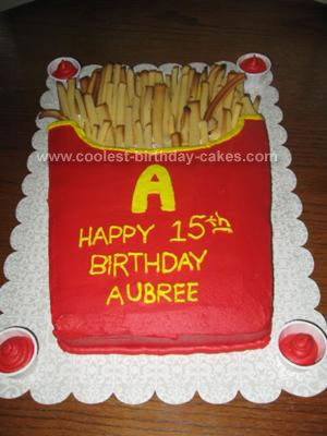 McDonald's French Fries Cake McDonald's French Fries Cake