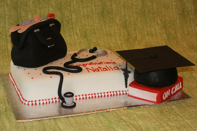 Medical School Graduation Cake