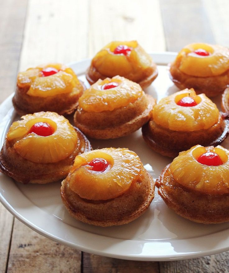 Mini Pineapple Upside Down Cakes