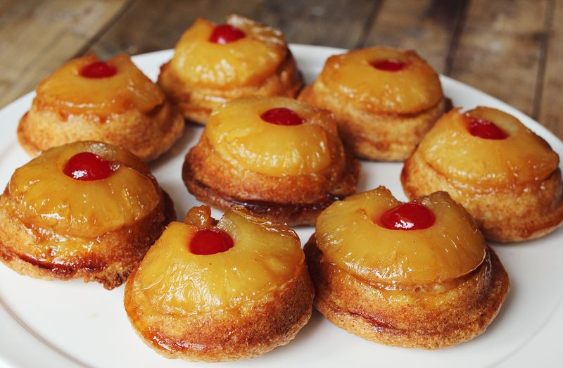Mini Pineapple Upside Down Cakes Mini Pineapple Upside Down Cakes