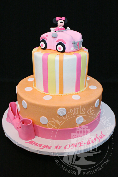Minnie Mouse 1st Birthday Cake Minnie Mouse 1st Birthday Cake