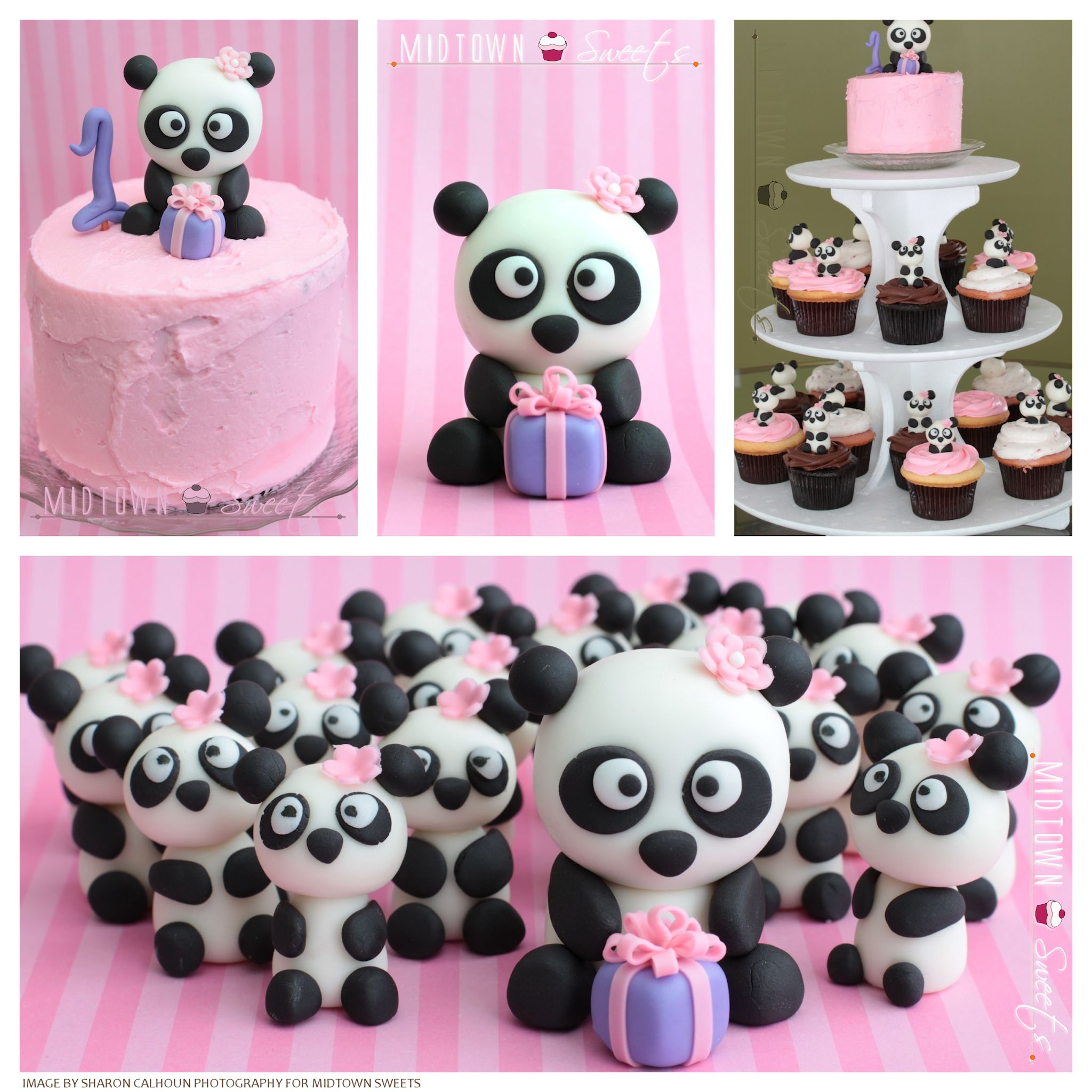 Panda Cupcake Birthday Cakes Panda Cupcake Birthday Cakes