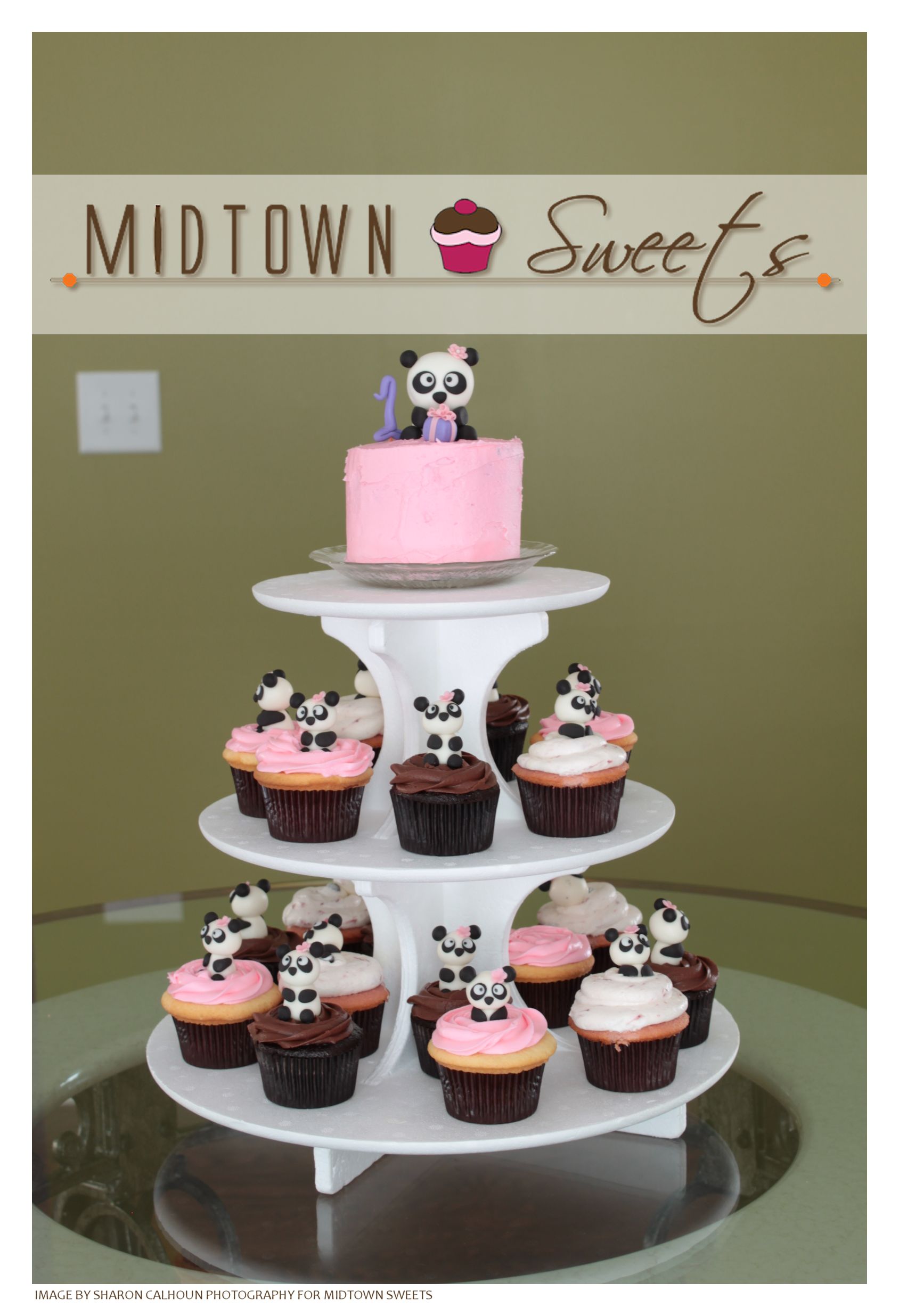 Panda Cupcake Birthday Cakes