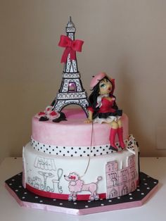 Paris Birthday Cake